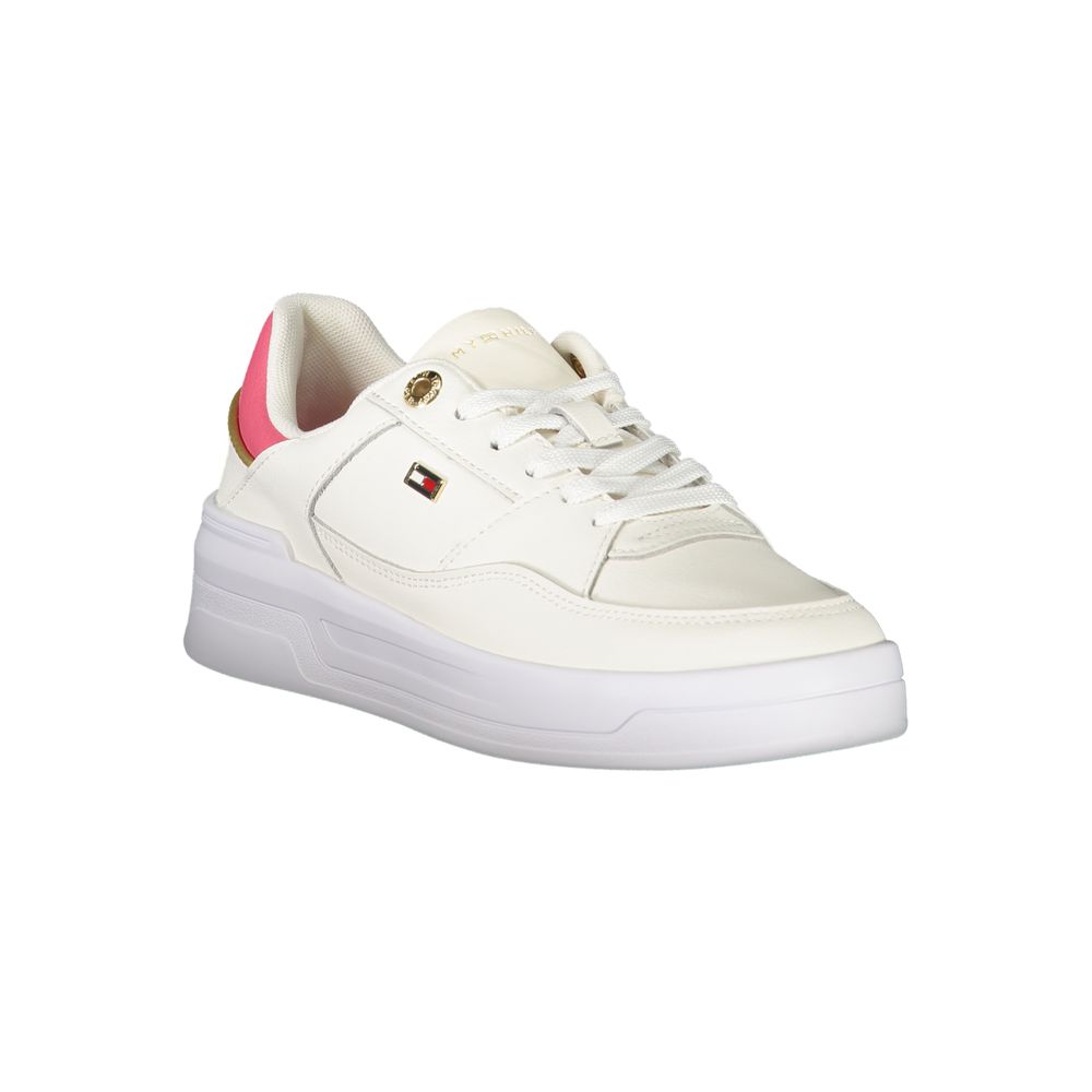 Weißes Polyethylen Damen Sneaker