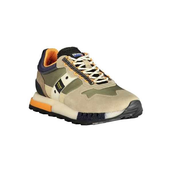 Grünes Polyethylen Herren Sneaker
