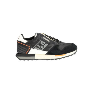 Schwarzes Leder Herren Sneaker