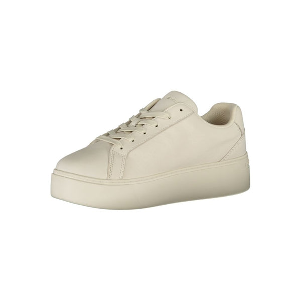 Sneaker aus weißem Polyester
