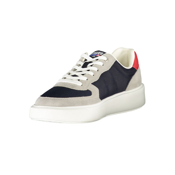 Blaue Leder Herren Sneaker