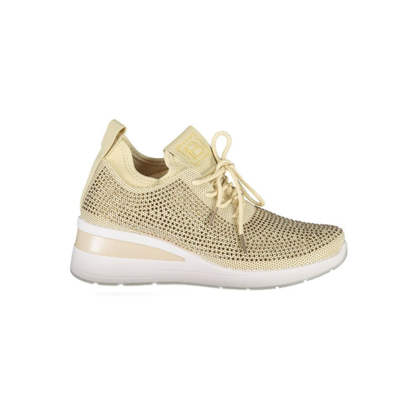 Beige Polyester Damen Sneaker