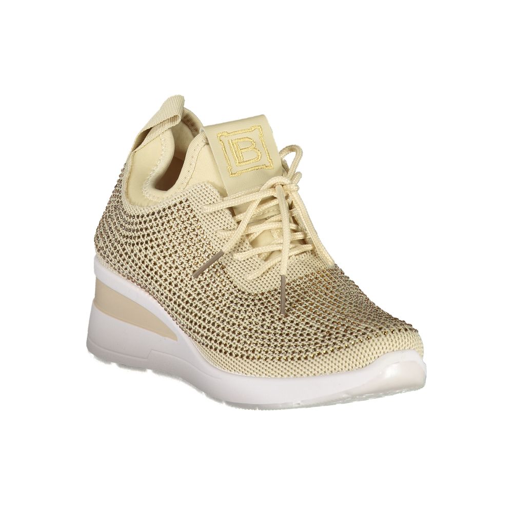 Beige Polyester Damen Sneaker
