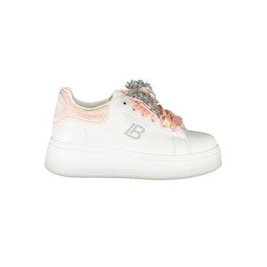 Weiß Synthetik Damen Sneaker