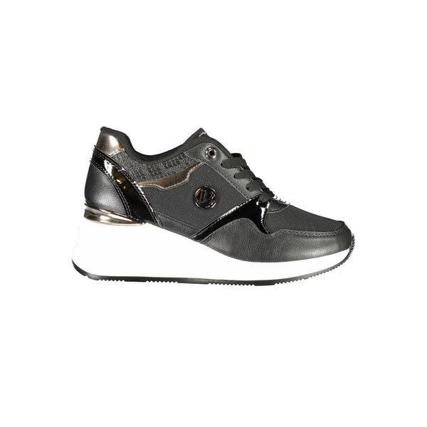 Schwarzer Synthetik Damen Sneaker