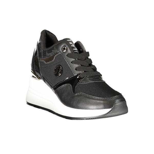 Schwarzer Synthetik Damen Sneaker