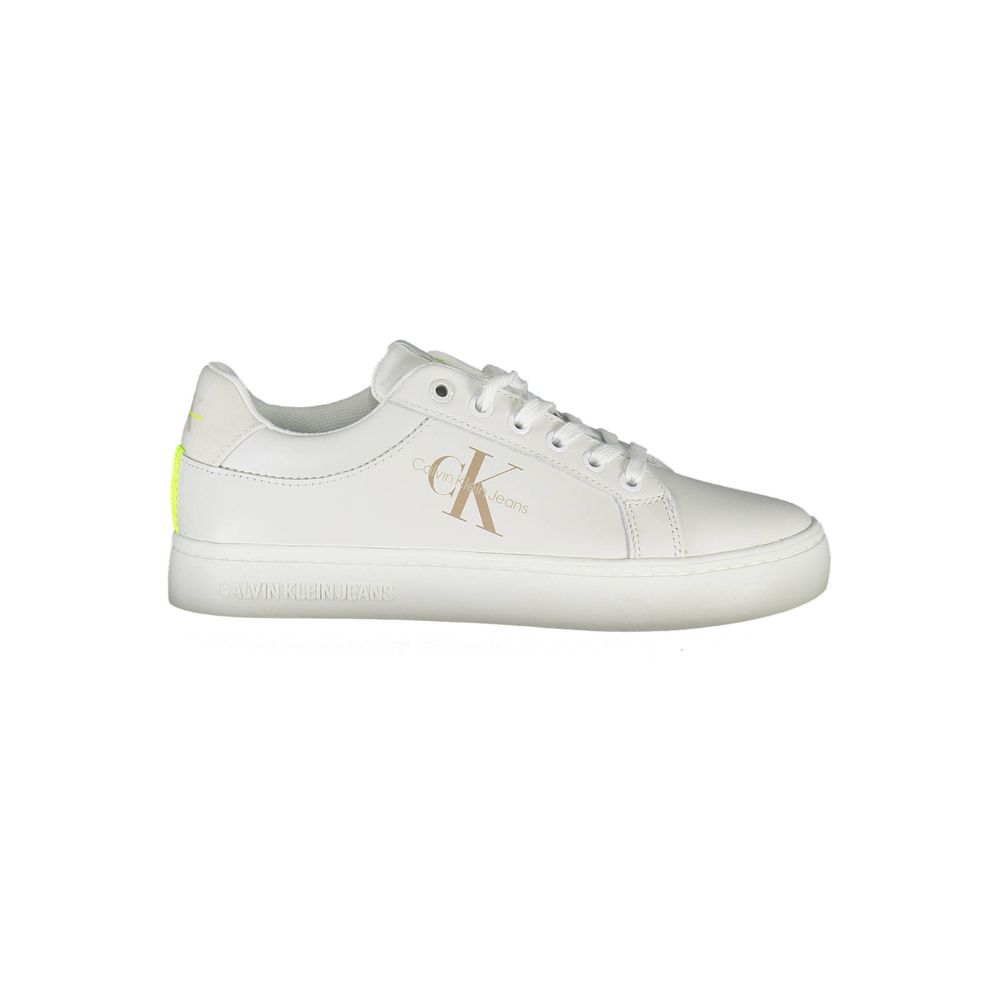 Weißes Leder Damen Sneaker