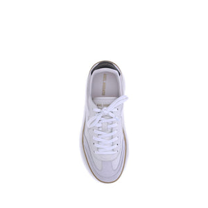 Weiße Kalbshaut Bos Taurus Sneakers mit niedrigem Schaft