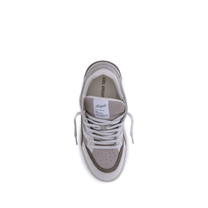 Weiße Kalbshaut Bos Taurus Sneakers mit niedrigem Schaft