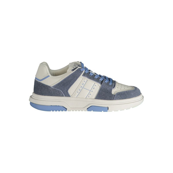 Hellblaue Leder Damen Sneaker