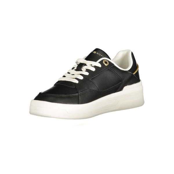 Schwarzer Polyethylen Damen Sneaker