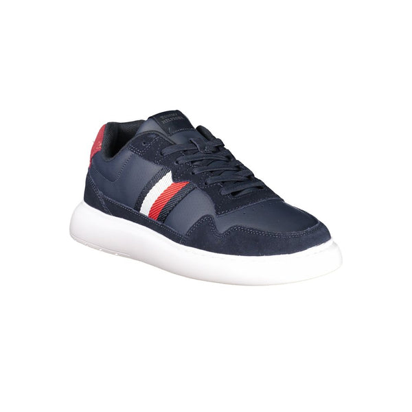 Blaue Leder Herren Sneaker