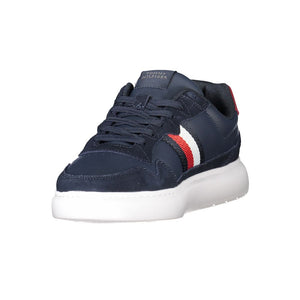 Blaue Leder Herren Sneaker