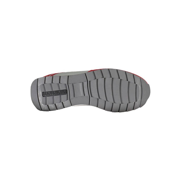 Rote Leder Herren Sneaker