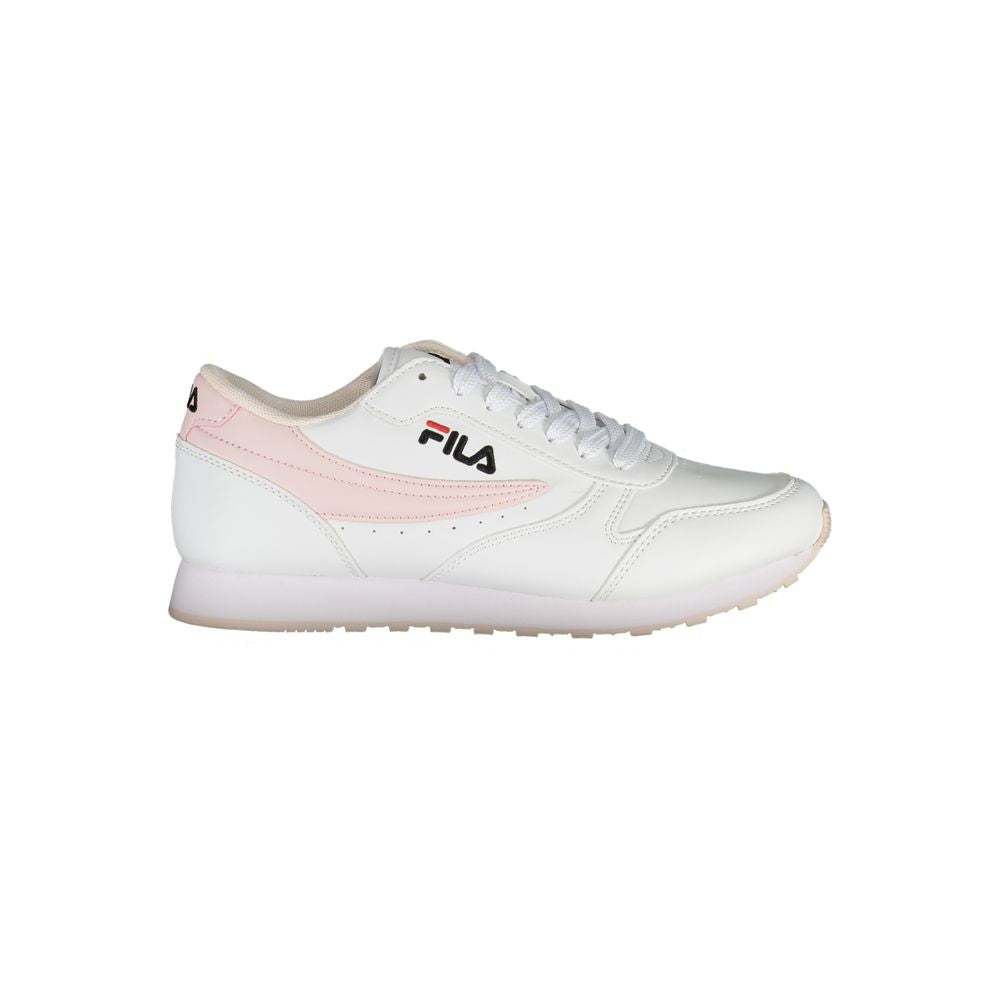 Weiß Synthetik Damen Sneaker