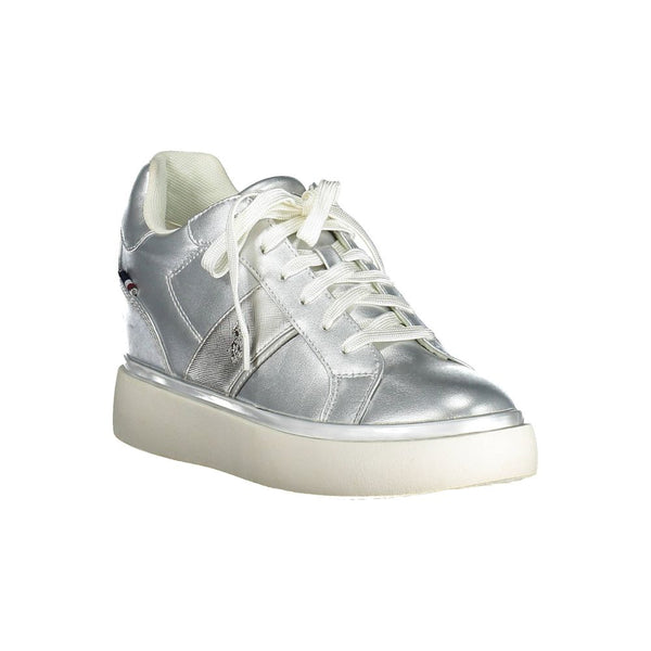 Graue Polyester Damen Sneaker