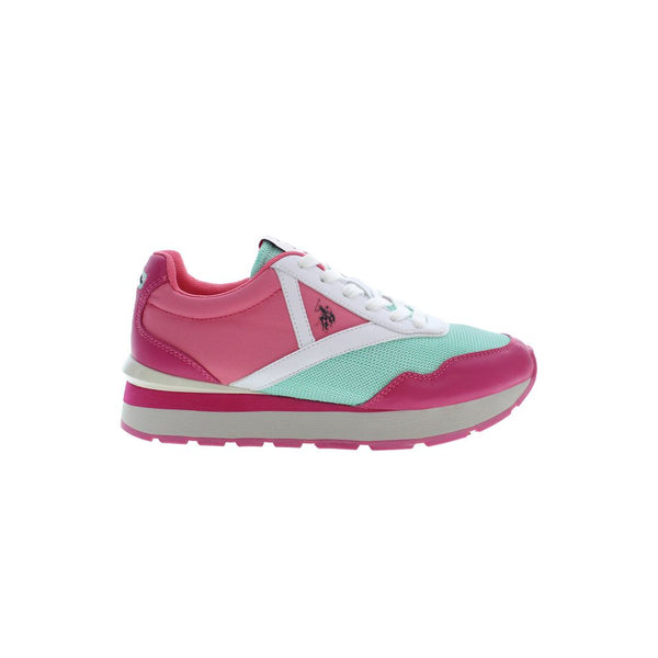 Rosa Polyester Damen Sneaker