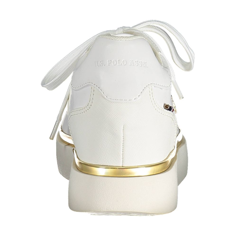 Weißer Polyester Damen Sneaker