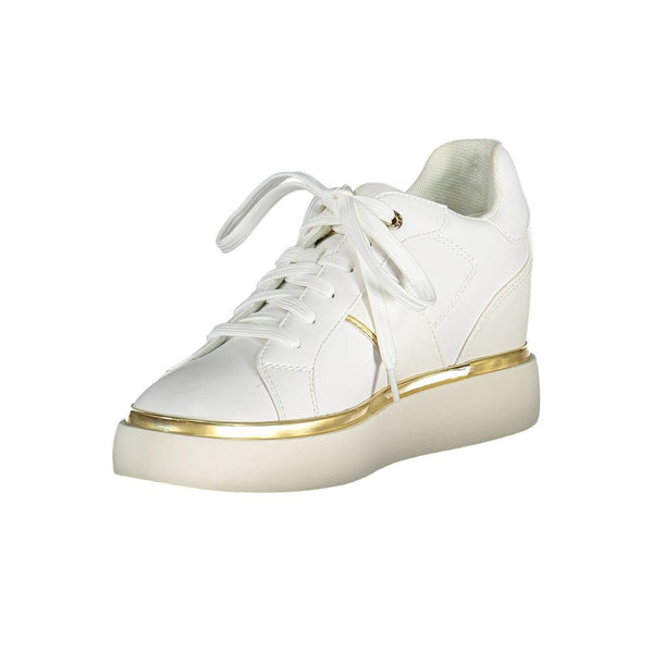 Weißer Polyester Damen Sneaker