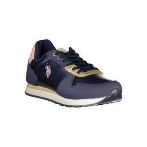 Blauer Polyester Sneaker
