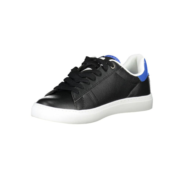 Schwarzer Polyester Sneaker