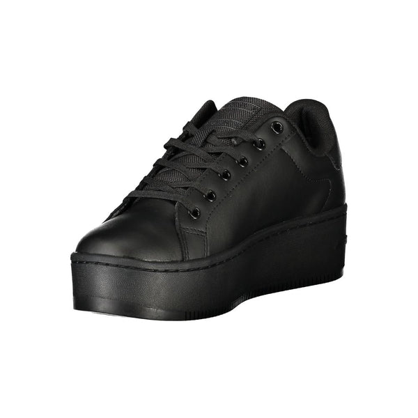 Schwarzer Polyethylen Damen Sneaker