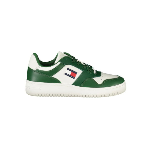 Grünes Leder Herren Sneaker