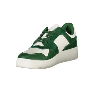 Grünes Leder Herren Sneaker
