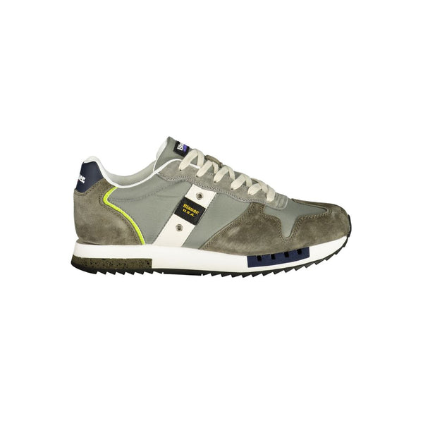 Grüner Polyester Herren Sneaker