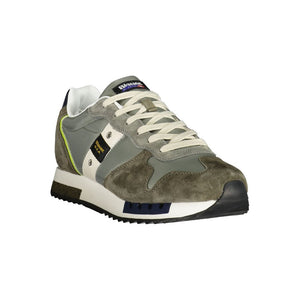 Grüner Polyester Herren Sneaker