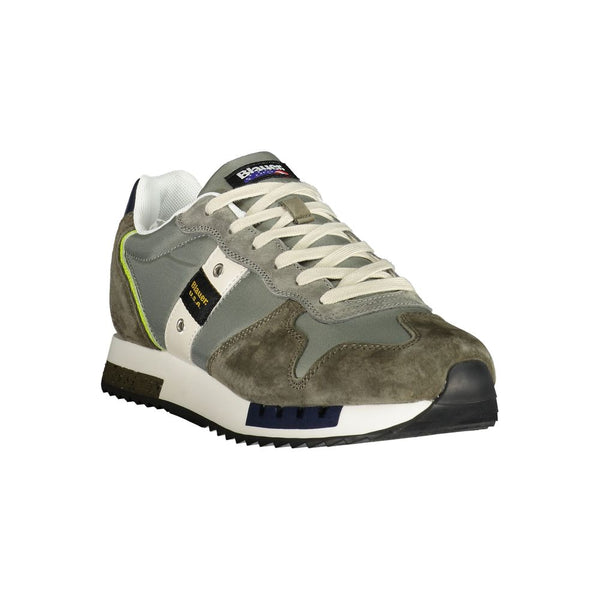 Grüner Polyester Herren Sneaker