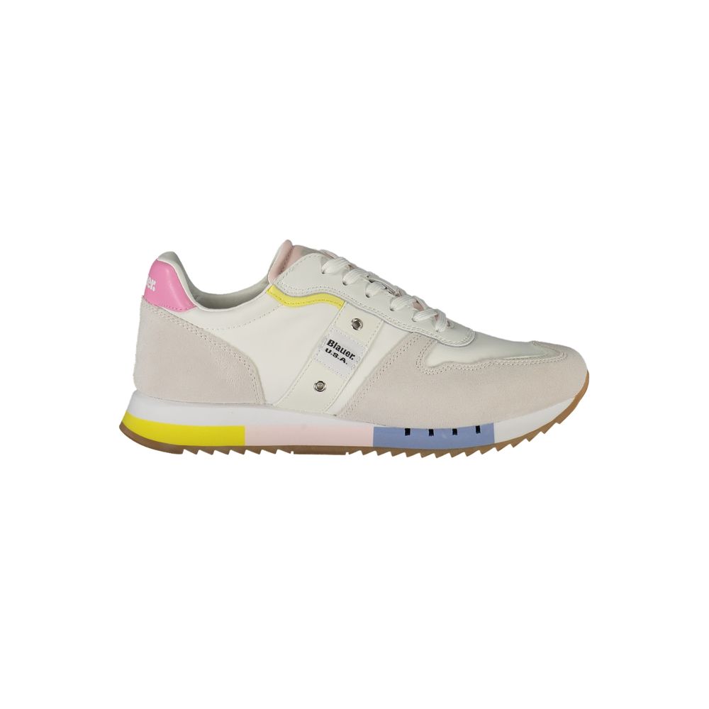 Weißes Leder Damen Sneaker