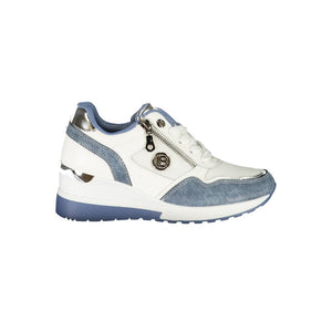 Blau Synthetik Damen Sneaker