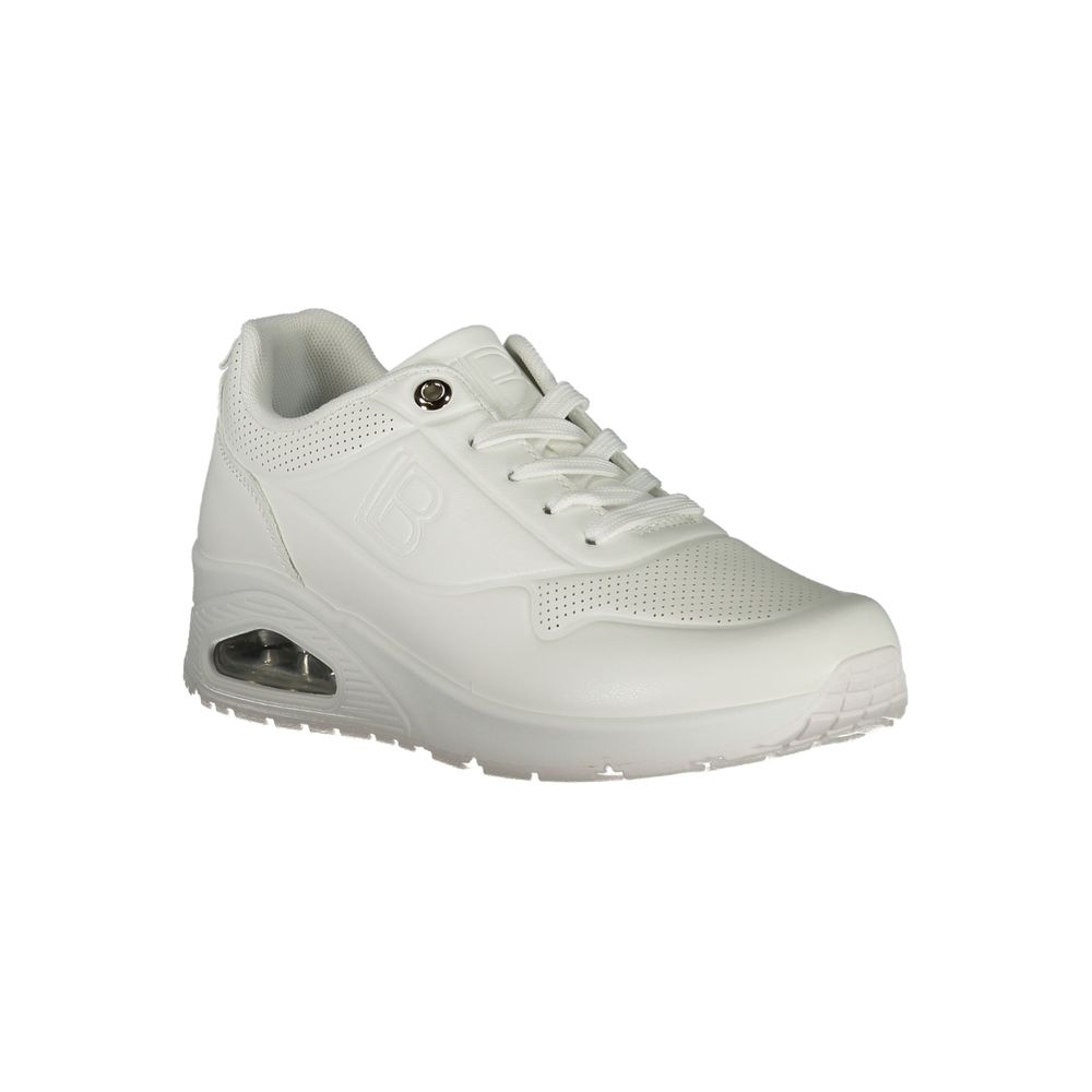 Weißer Polyester Damen Sneaker