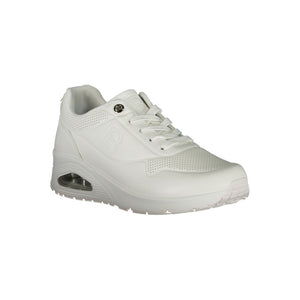 Weißer Polyester Damen Sneaker