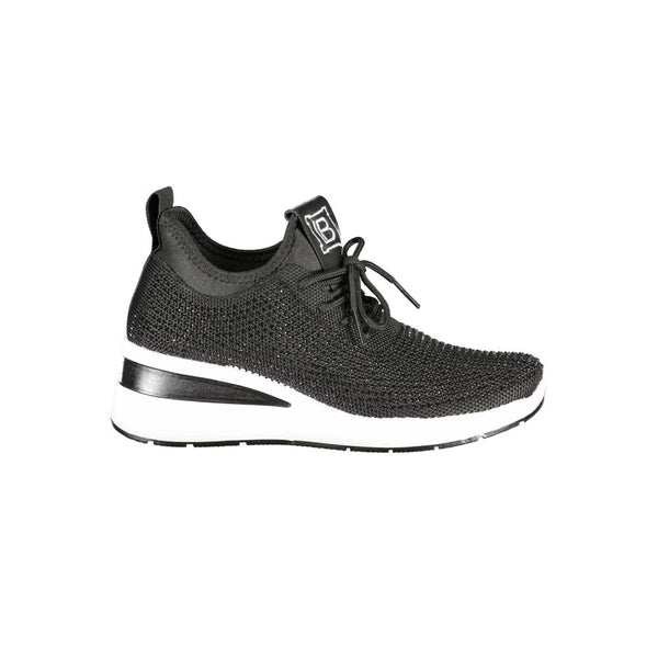 Schwarzer Polyester Damen Sneaker