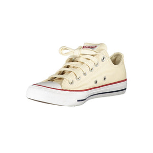 Beige Baumwolle Damen Sneaker