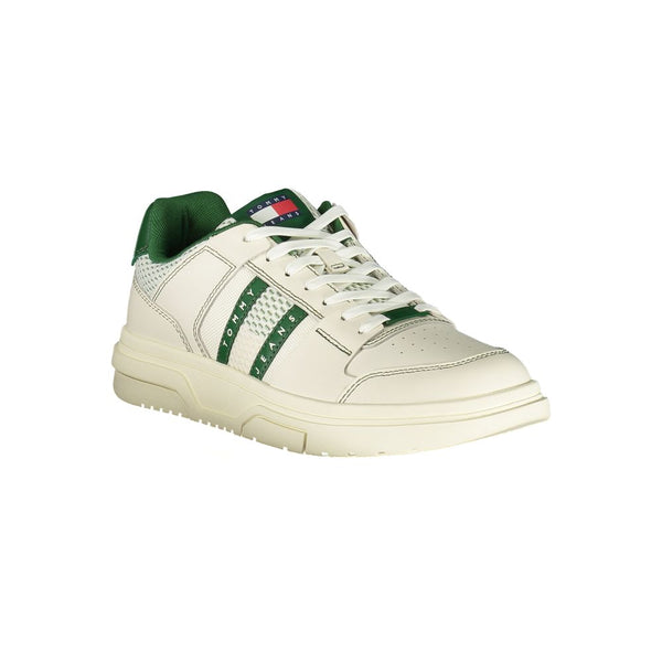 Grünes Leder Herren Sneaker