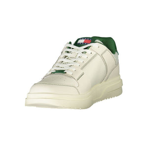 Grünes Leder Herren Sneaker