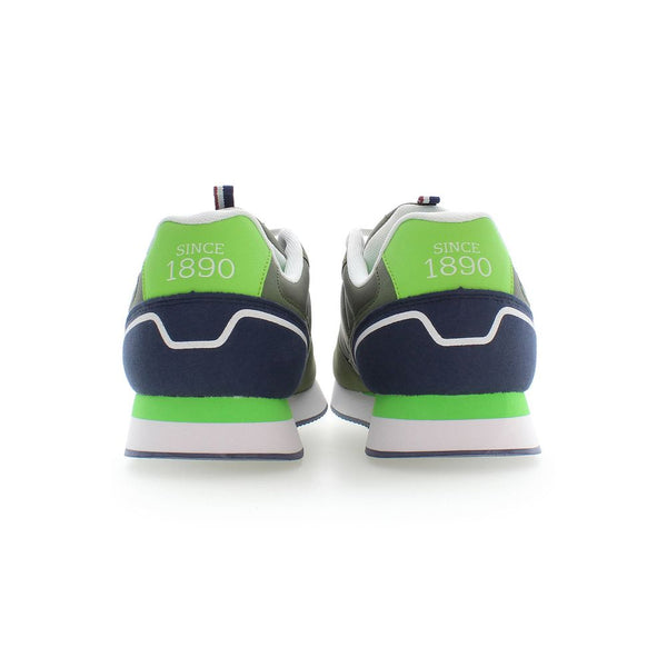 Grüner Polyester Herren Sneaker