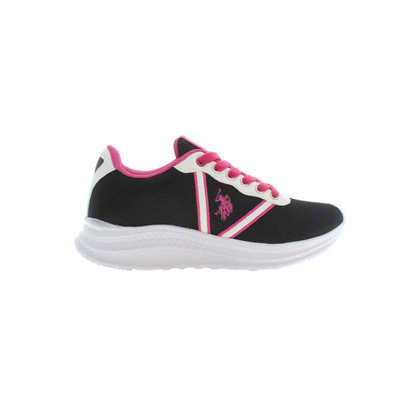 Schwarzer Polyester Damen Sneaker