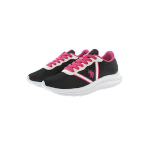 Schwarzer Polyester Damen Sneaker