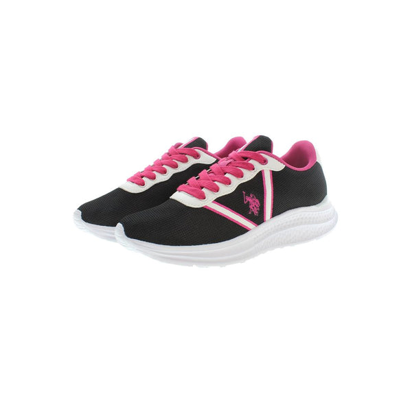 Schwarzer Polyester Damen Sneaker