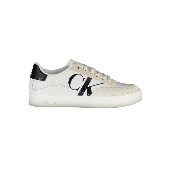 Sneaker aus weißem Polyester
