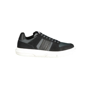 Schwarzes Leder Herren Sneaker