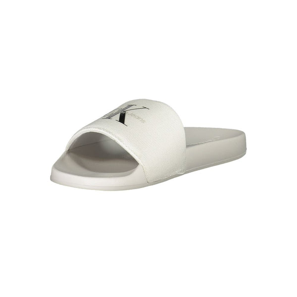 Weiße Polyester Damen Sandale