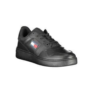 Schwarzer Polyester Sneaker