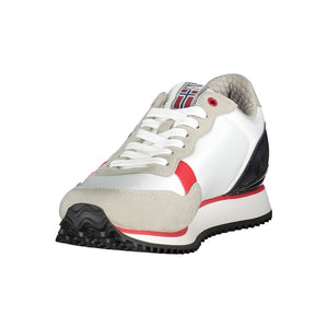 Weiß Polyester Männer Sneaker
