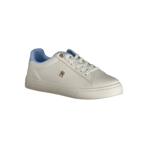 Hellblaue Leder Damen Sneaker