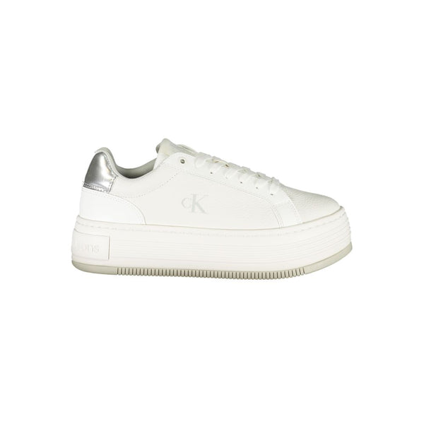 Weißes Leder Damen Sneaker